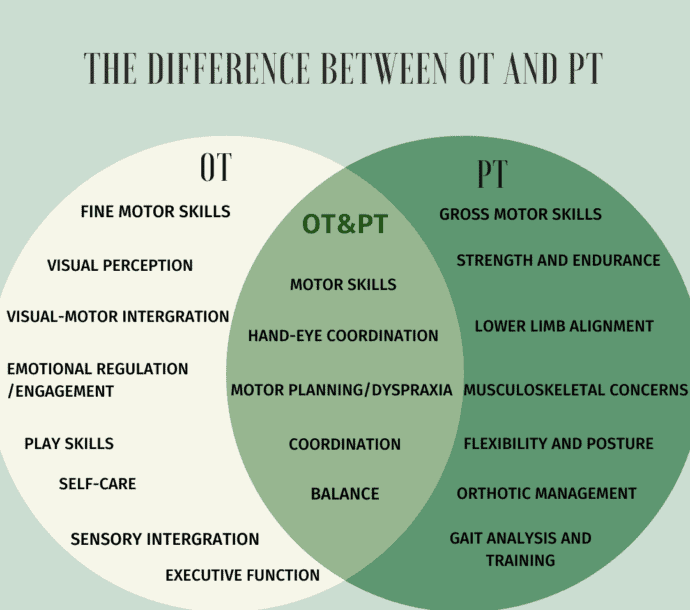 difference between occupational therapy and physical therapy