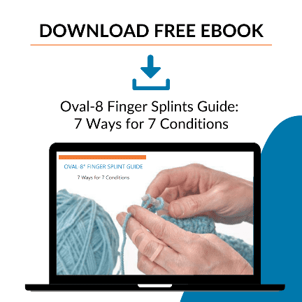 Oval-8 finger splints ways to wear them