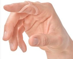 oval-8 finger splint for arthritis, mallet finger, trigger finger trigger thumb