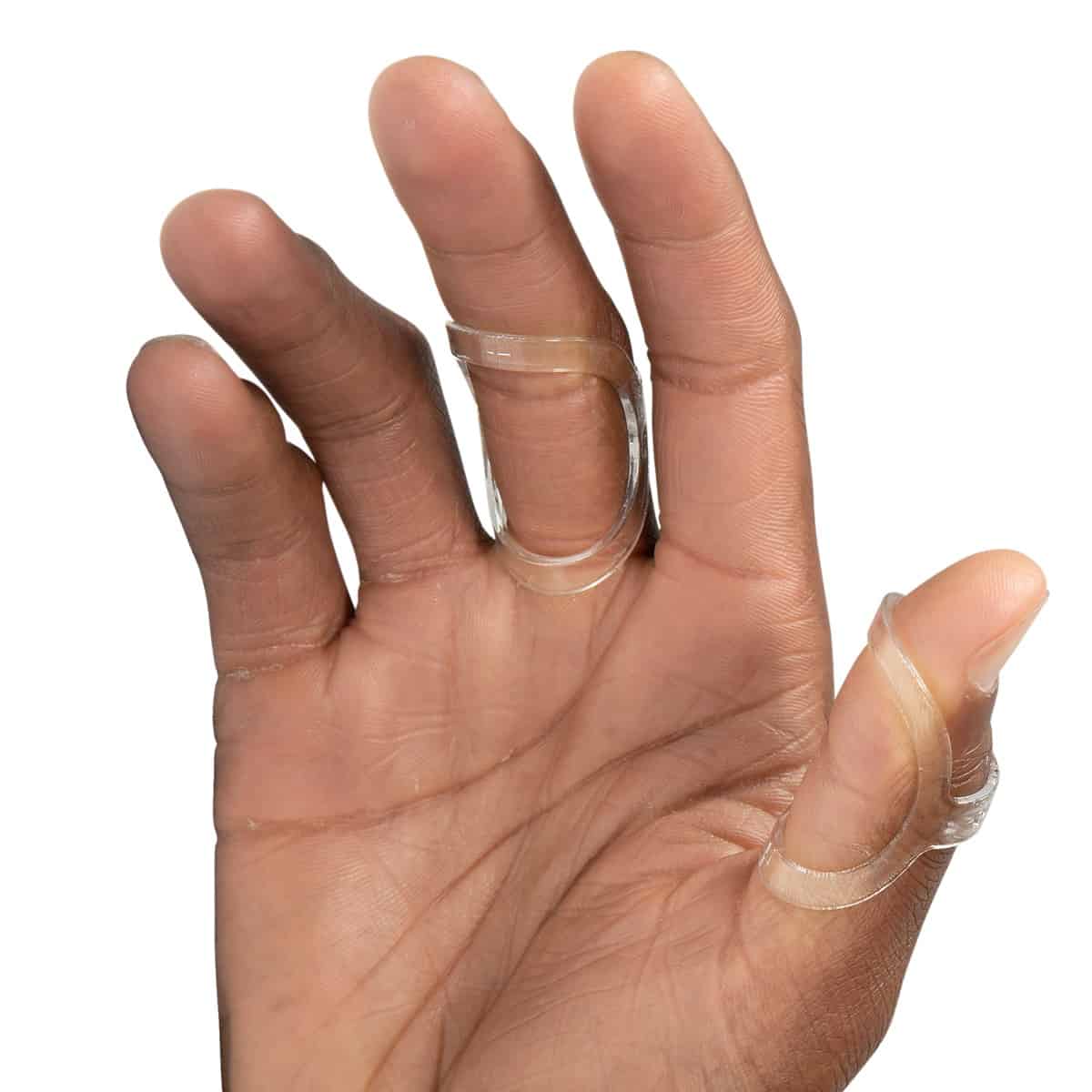 oval-8 clear finger splints for trigger finger and thumb