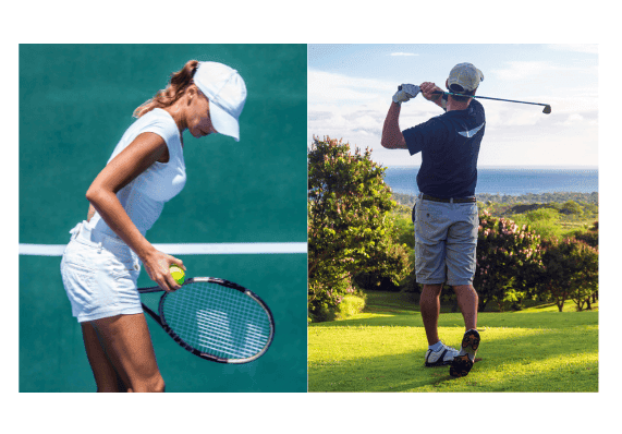 differences between tennis and golf elbow